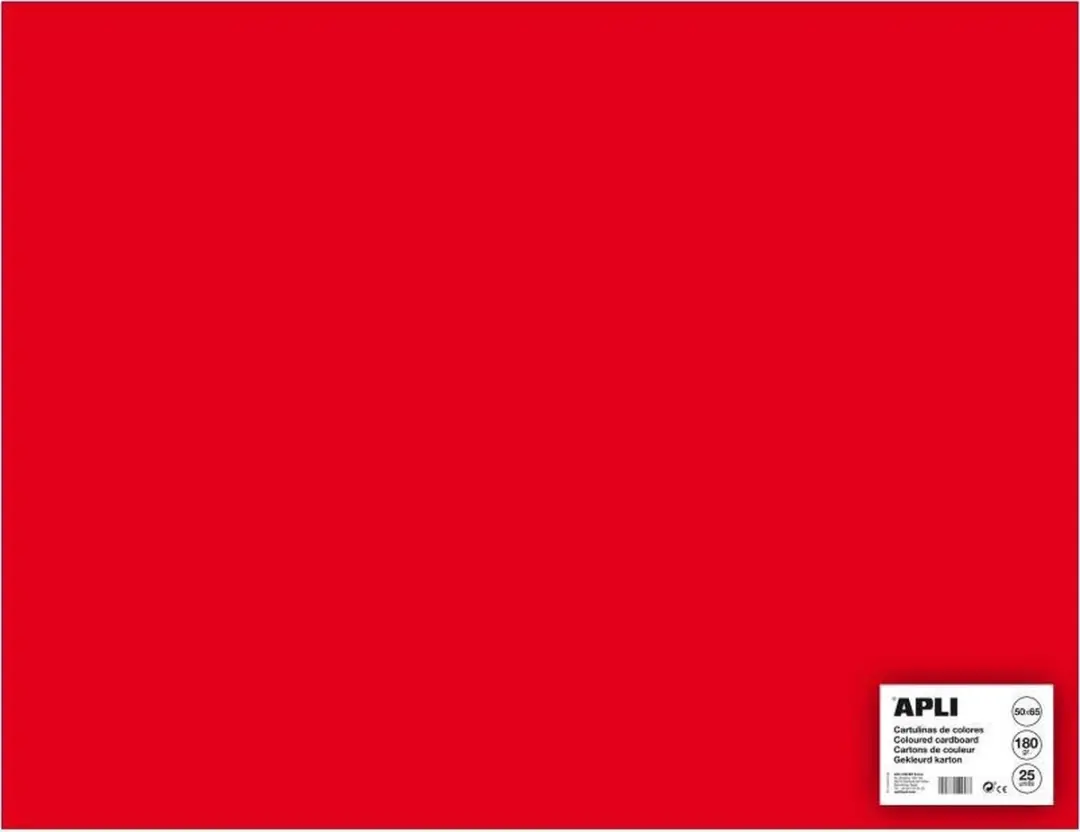 APLI  Rood Karton 50 x 65 cm 170 g/m²