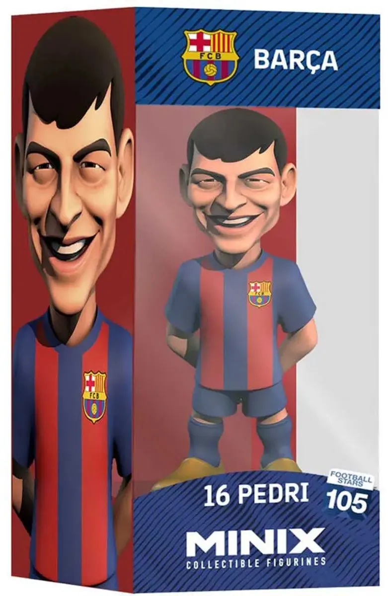 Minix Football Stars Pedri FC Barcelona Figuur - 12cm - afbeelding 6 van 6