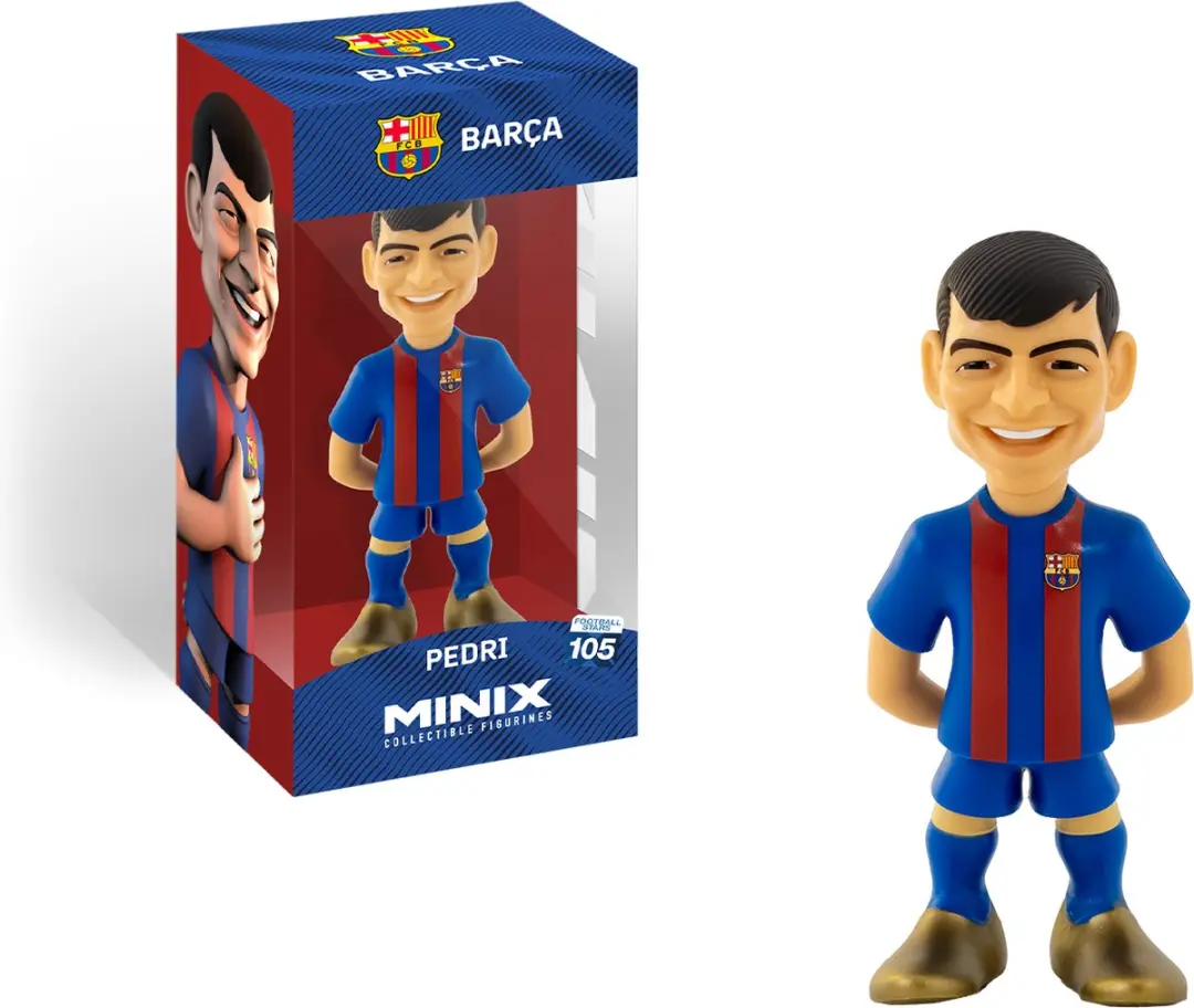 Minix Football Stars Pedri FC Barcelona Figuur - 12cm - afbeelding 5 van 6