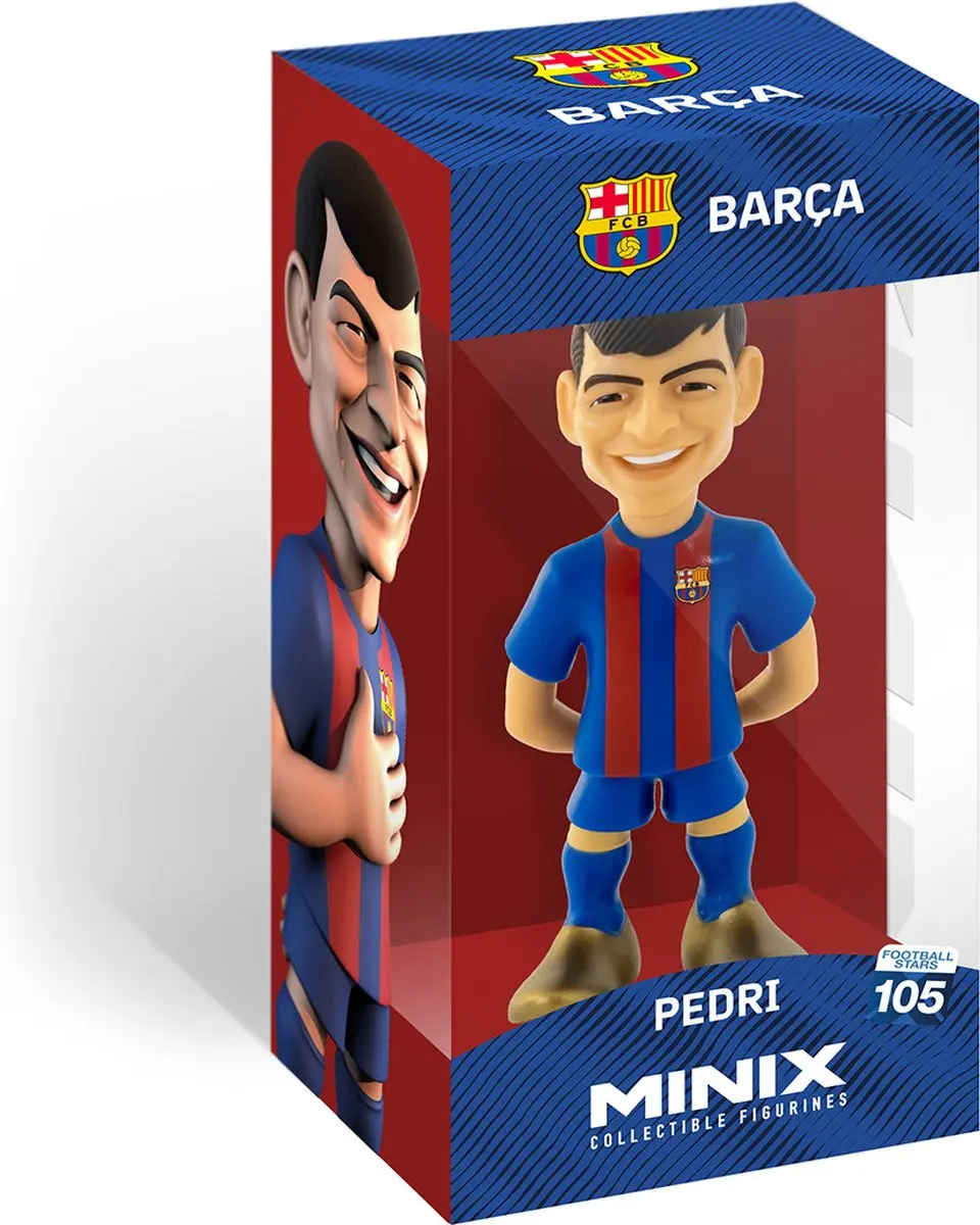 Minix Football Stars Pedri FC Barcelona Figuur - 12cm - afbeelding 2 van 6