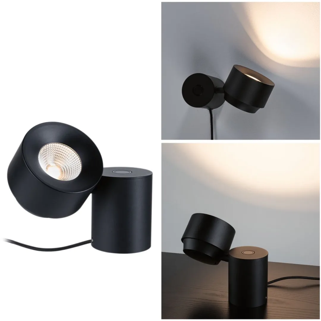 Paulmann Puric Pane LED Tafellamp 300lm 2700K - Zwart