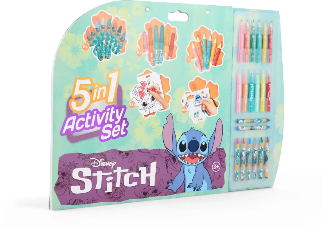 Disney Stitch 5 in 1 Kleurboek Activiteiten Set - afbeelding 2 van 5