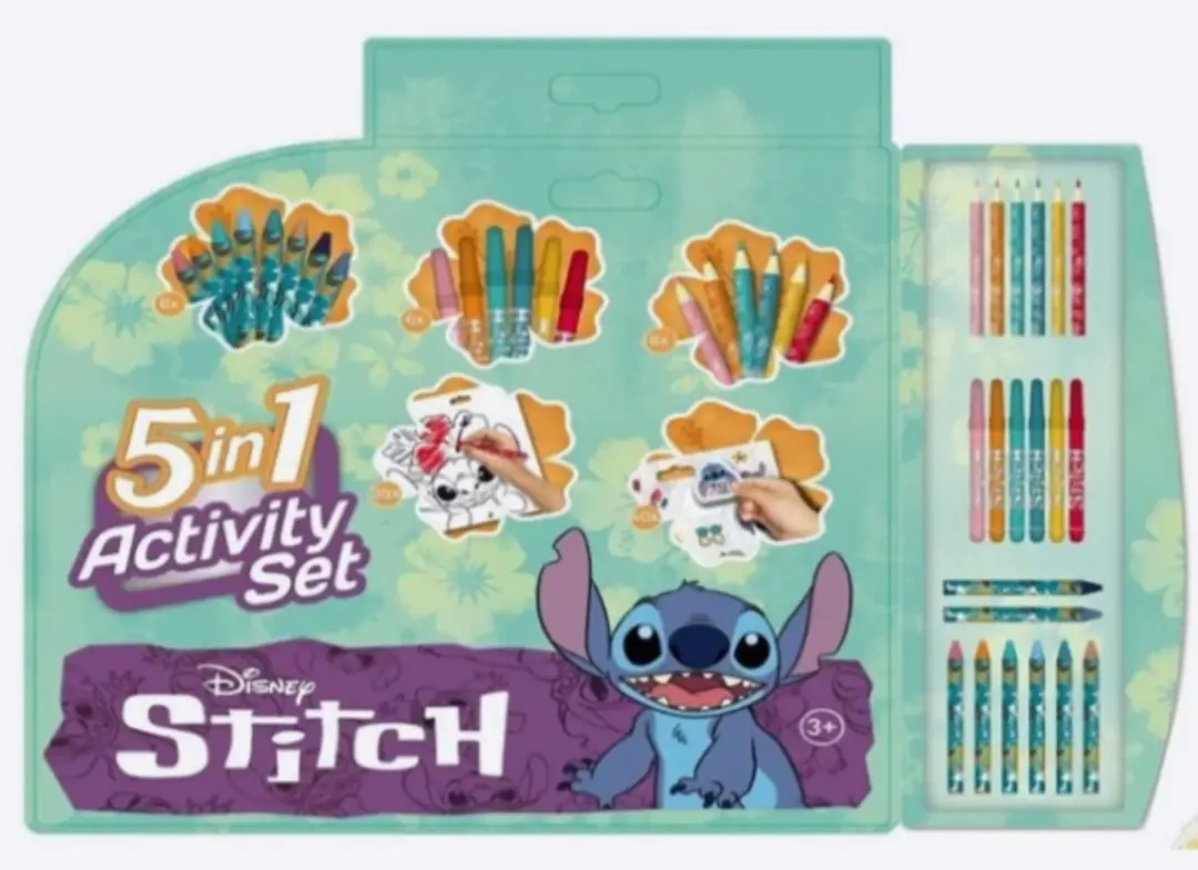 Disney Stitch 5 in 1 Kleurboek Activiteiten Set - afbeelding 5 van 5