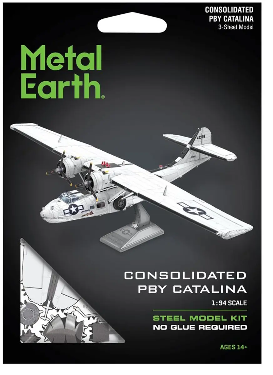 Metal Earth vliegtuig bouwpakket Consolidated PBY Catalina modelbouw.