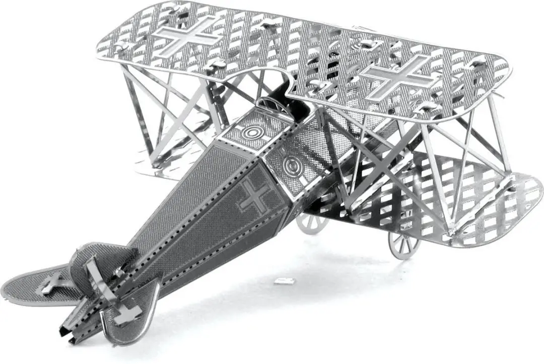 Metal Earth Fokker D-VII 3D Puzzel - Zilver - afbeelding 5 van 6