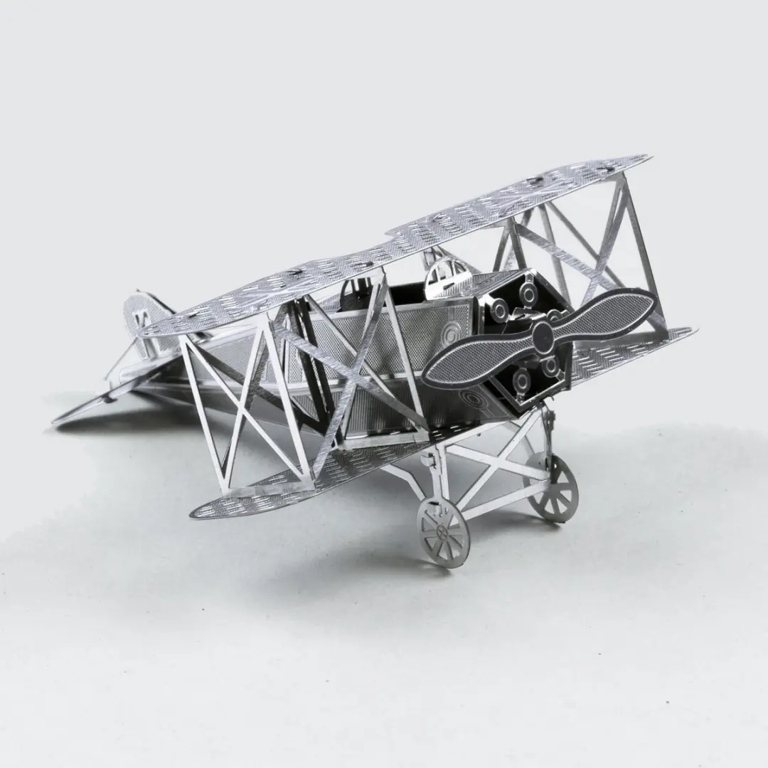 Metal Earth Fokker D-VII 3D Puzzel - Zilver - afbeelding 2 van 6