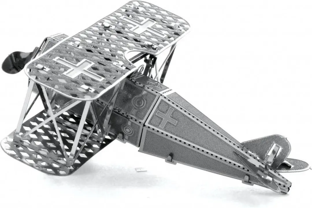 Metal Earth Fokker D-VII 3D Puzzel - Zilver - afbeelding 6 van 6