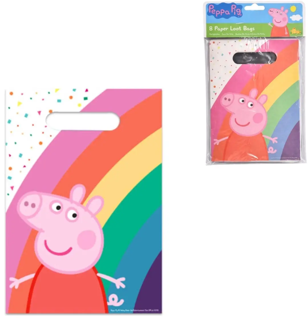 Amscan Peppa Pig Papieren Uitdeeltasjes - 8 stuks - afbeelding 3 van 3