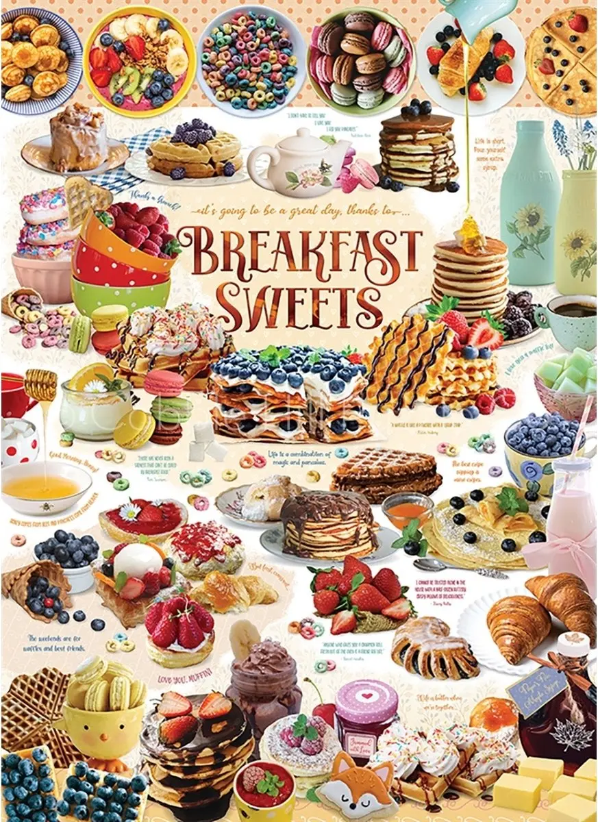 Cobble Hill Breakfast Sweets Legpuzzel - 1000 stukjes - afbeelding 2 van 2