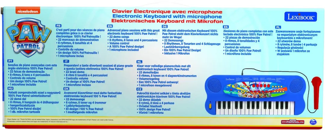 Lexibook Paw Patrol K703PA Keyboard met Microfoon - afbeelding 3 van 6