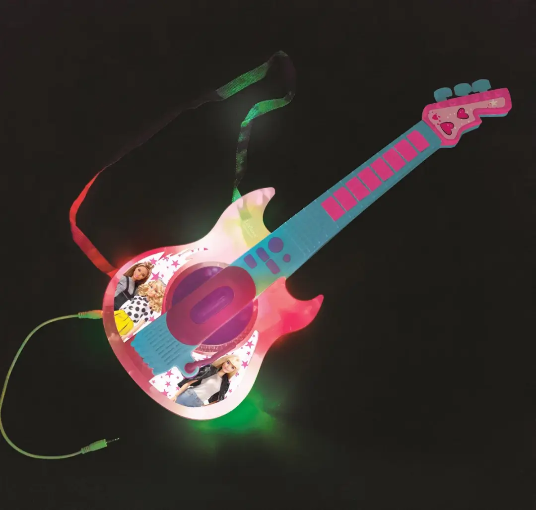Lexibook Barbie Elektrische Gitaar met Microfoon - Roze - afbeelding 5 van 6