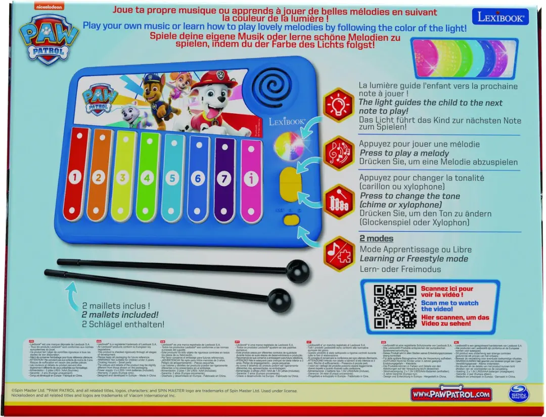 Lexibook Paw Patrol Xylo-Fun Elektronische Xylofoon - afbeelding 5 van 6