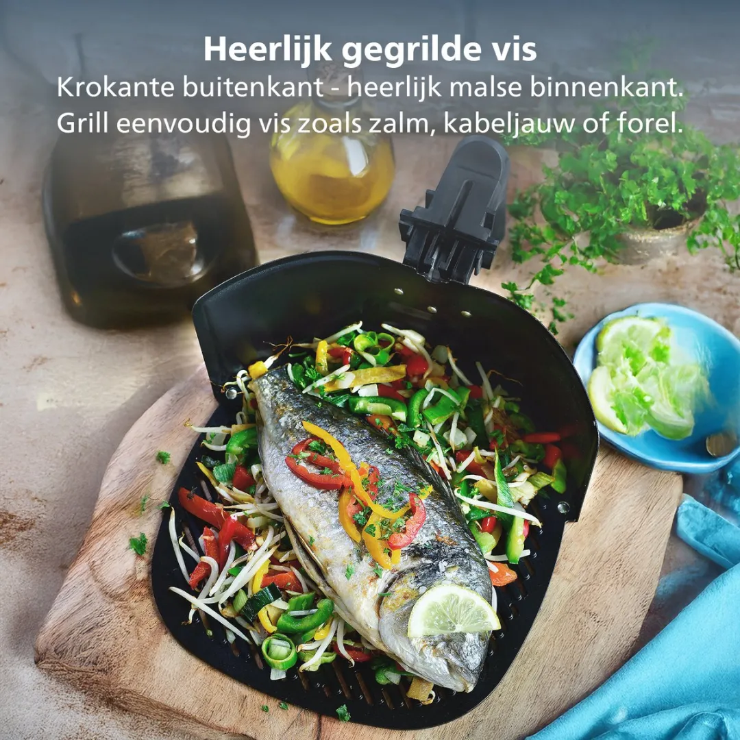 Philips Pizza & Grillplaat Airfryer Accessoire - HD9963/00 - Geschikt voor Philips
