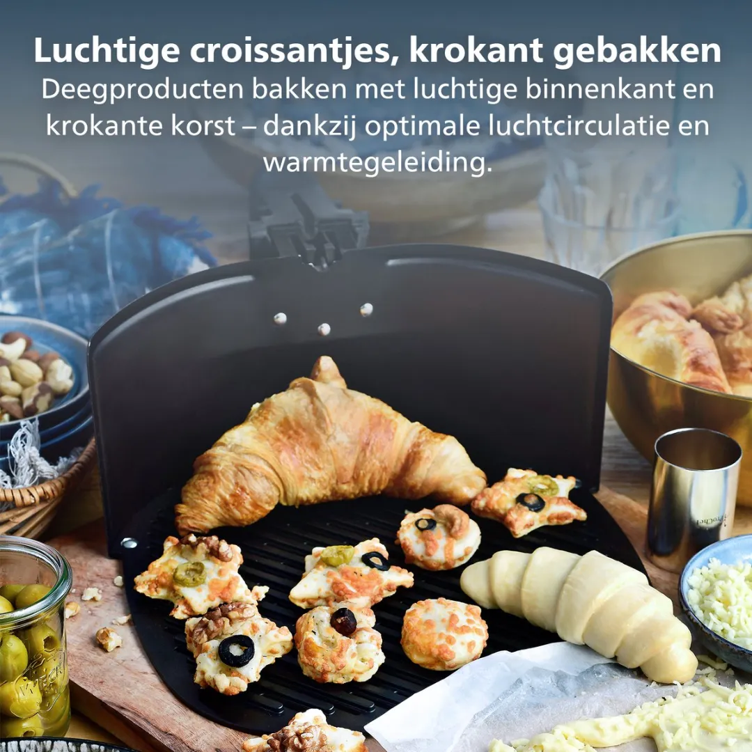 Philips HD9963/00 Pizza- en Grillplaat Airfryer Accessoire - Zwart - afbeelding 6 van 6