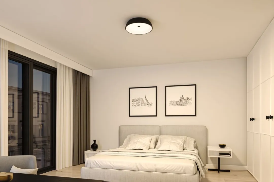 Paulmann LED Plafondlamp Jaron 2700K 1900lm - Zwart mat