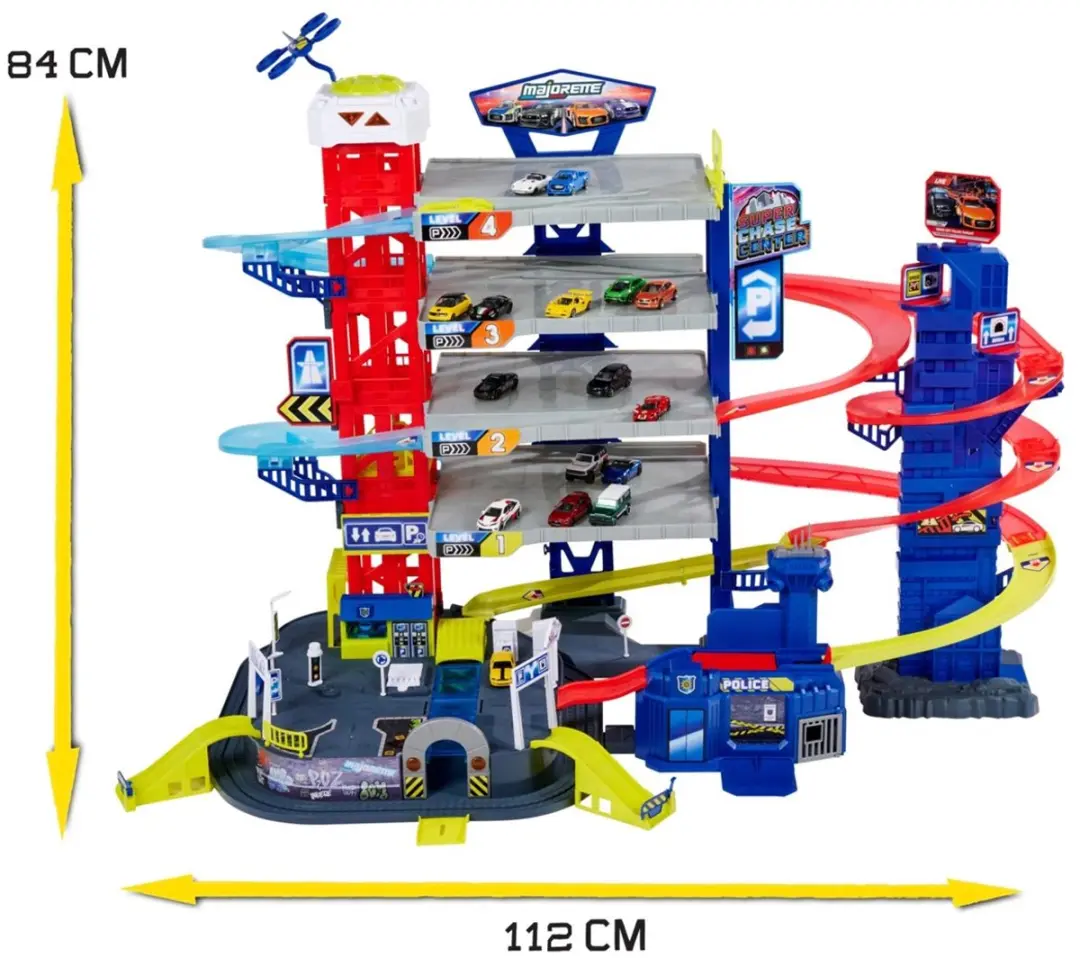 Majorette Super Achtervolgingscentrum+5 voertuigen - afbeelding 6 van 6