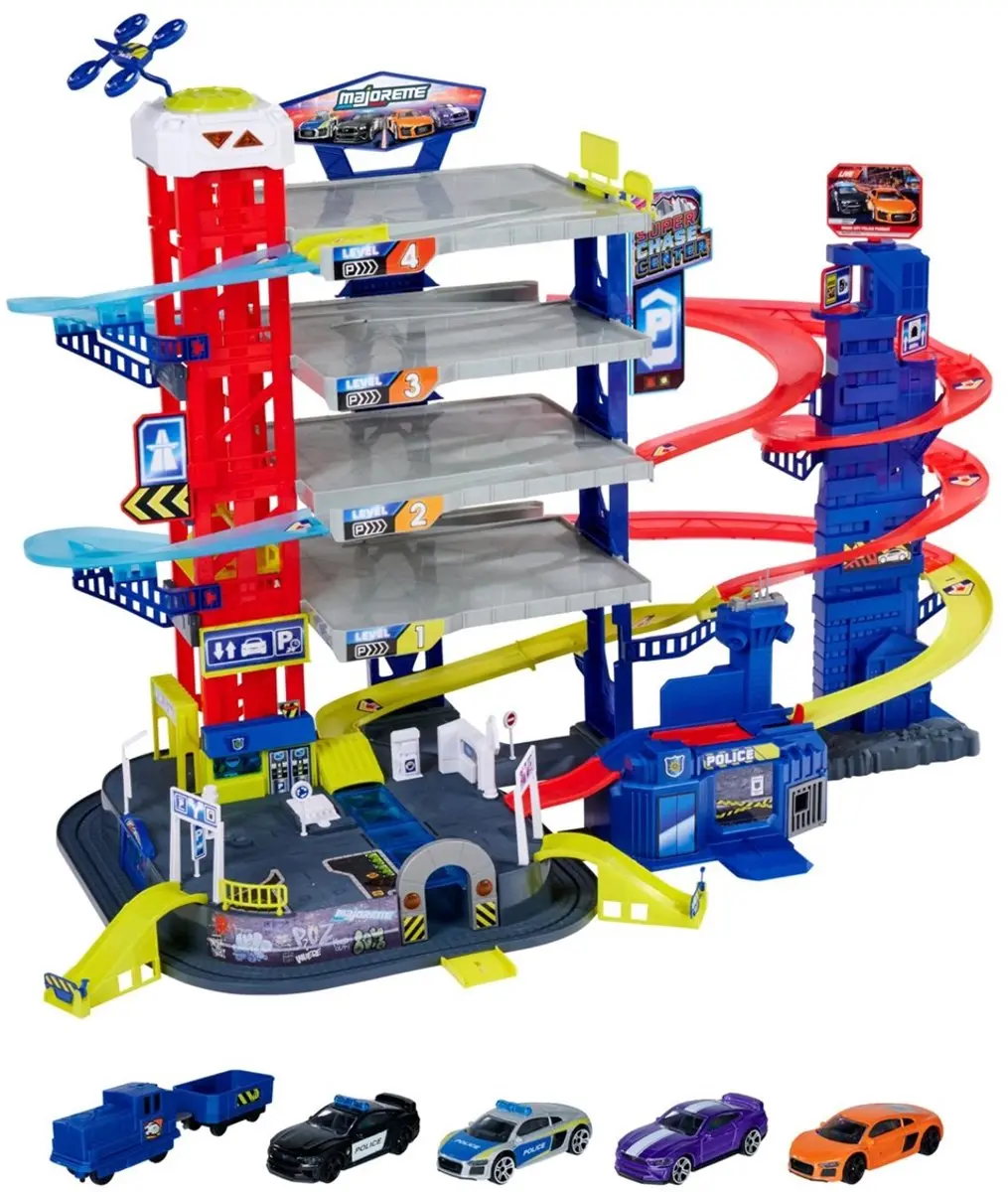 Majorette Super Achtervolgingscentrum+5 voertuigen - afbeelding 3 van 6