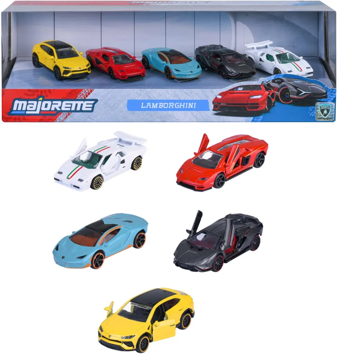 Majorette Lamborghini Speelgoedauto 5-pack