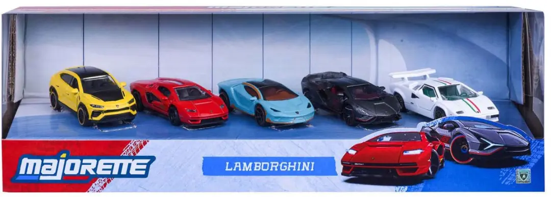 Majorette Lamborghini Speelgoedauto 5-pack - 1:64 - afbeelding 2 van 3