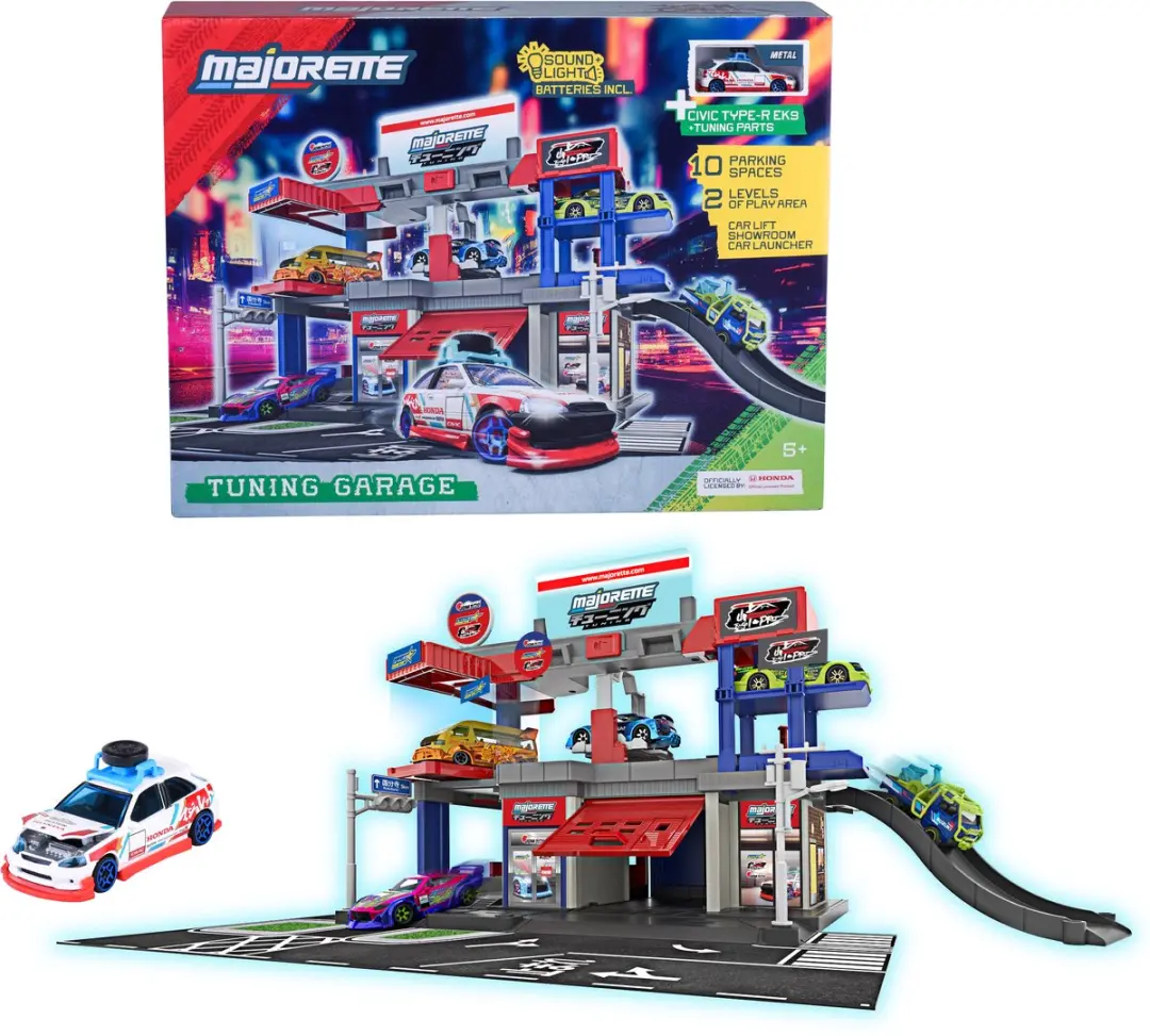 Majorette JDM Legends Tuning Garage + 1 Voertuig