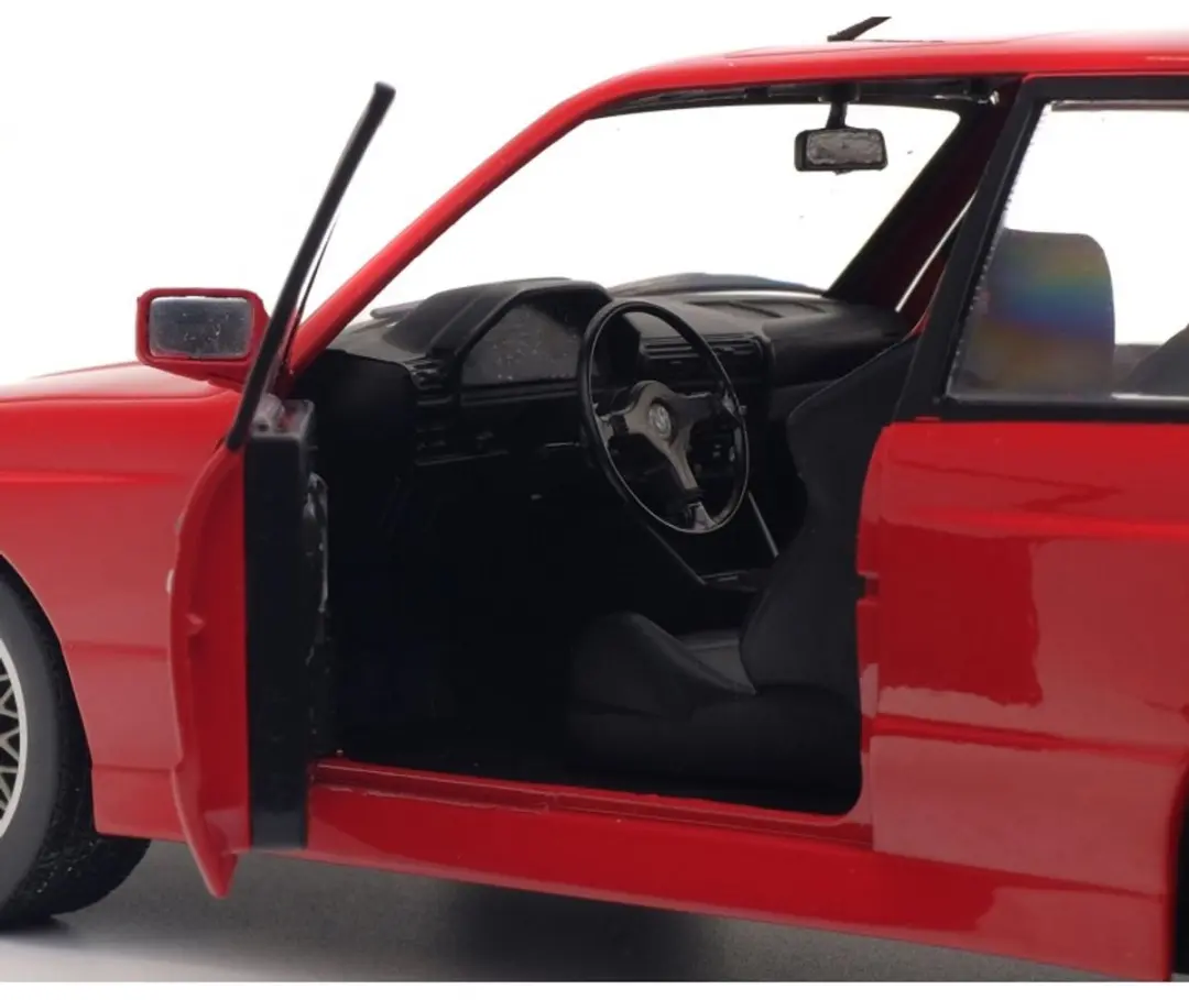 Solido BMW M3 (1986) 1:18 Auto - Rood - afbeelding 4 van 6