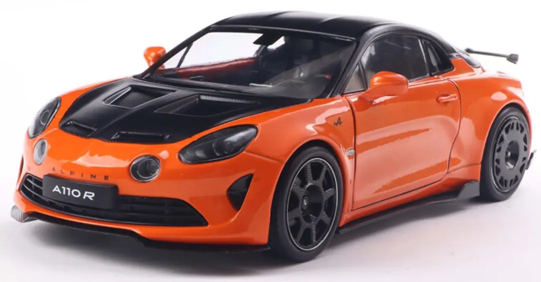 Alpine A110 Radicale '24, oranje (Orange Cobalt) Solido schaal 1:18