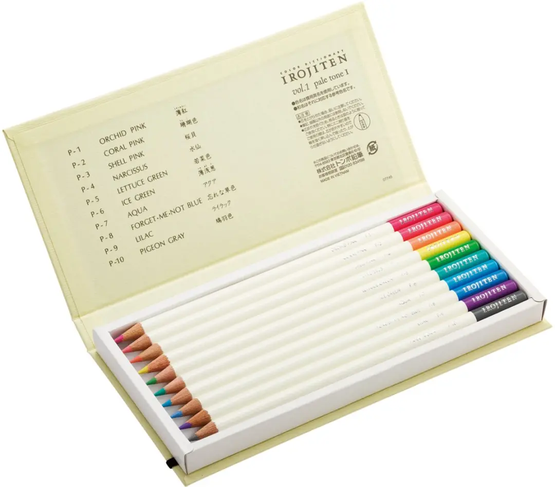 Tombow Irojiten Kleurpotloden Set 1 - 10 Kleuren - afbeelding 5 van 6