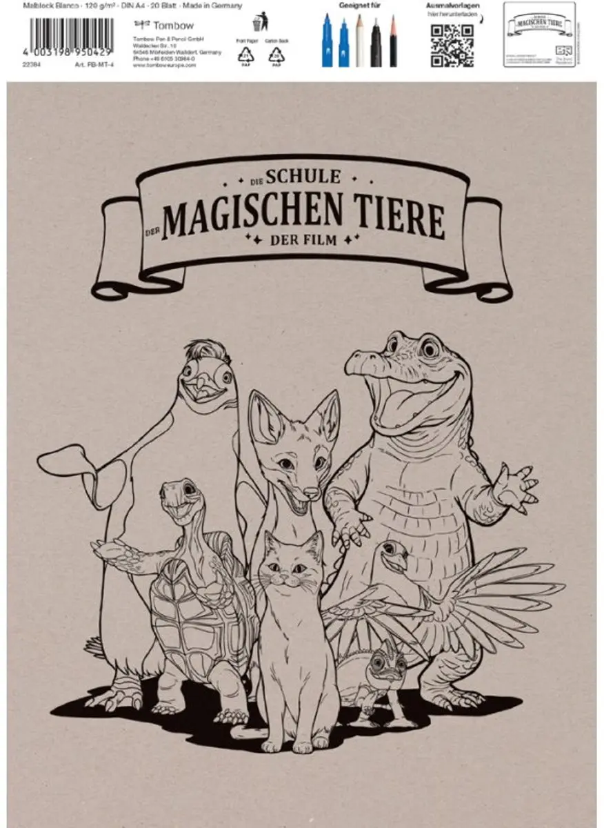 Tombow Die Schule der magischen Tiere Tekenblok A4