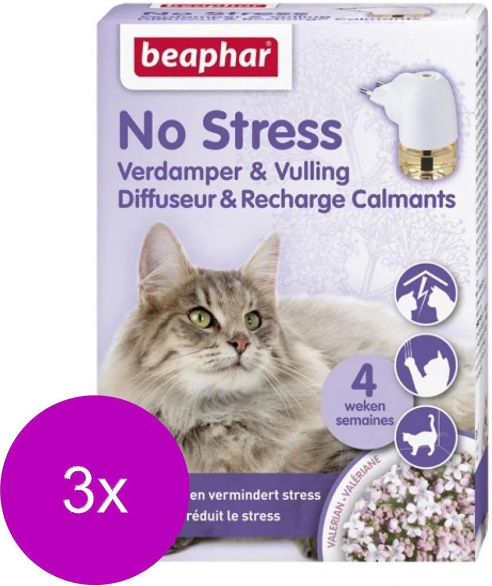 Beaphar No Stress Verdamper Kat - 3x30ml