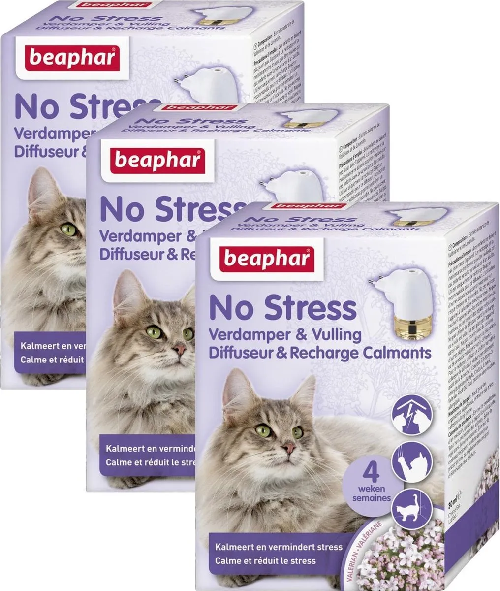 Beaphar No Stress Verdamper Kat - 3x30ml
