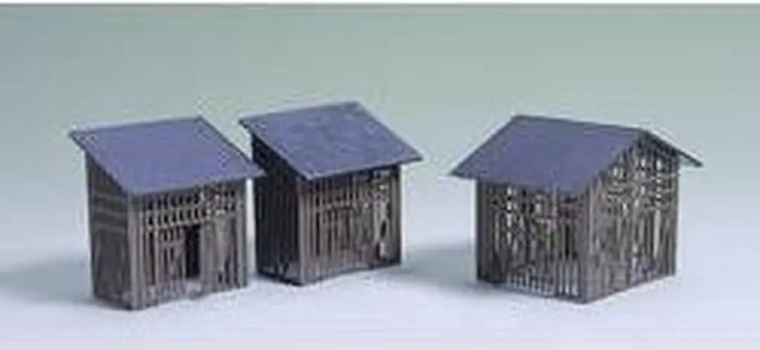Auhagen 42 636 H0/TT Houten Schuurtjes Bouwpakket
