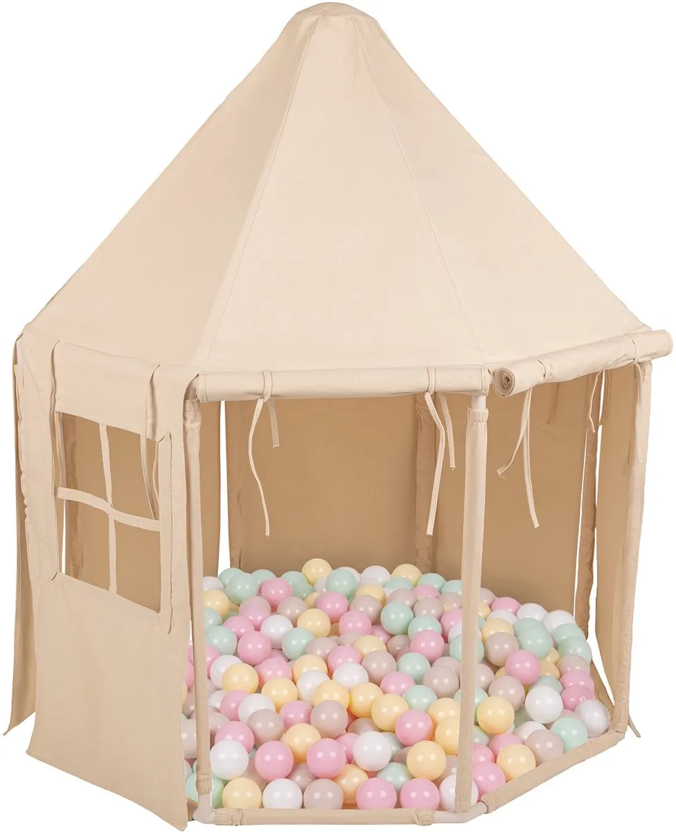 KiddyMoon Speeltent 200 Ballen - Pastel Mix