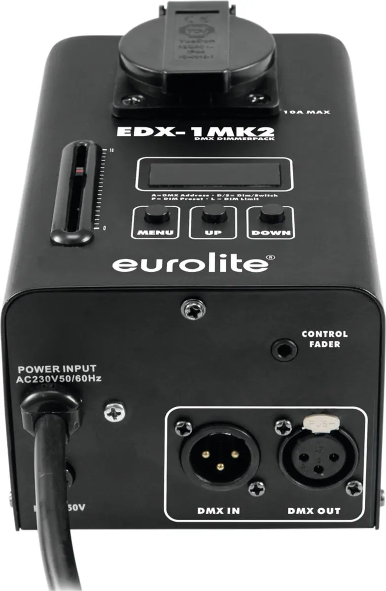 Eurolite EDX-1 MK2 DMX Dimmerpack - 1 kanaal - afbeelding 2 van 6