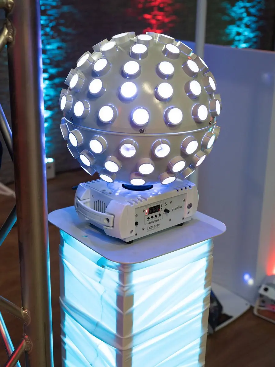 Eurolite LED B-40 Laser Beam Effect Discolamp - Wit - afbeelding 3 van 6