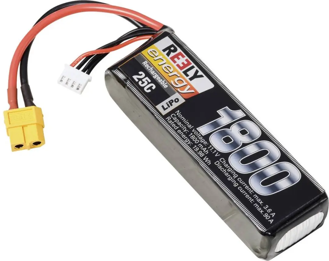 Reely LiPo Accupack 11.1V 1800mAh 3S 25C XT60