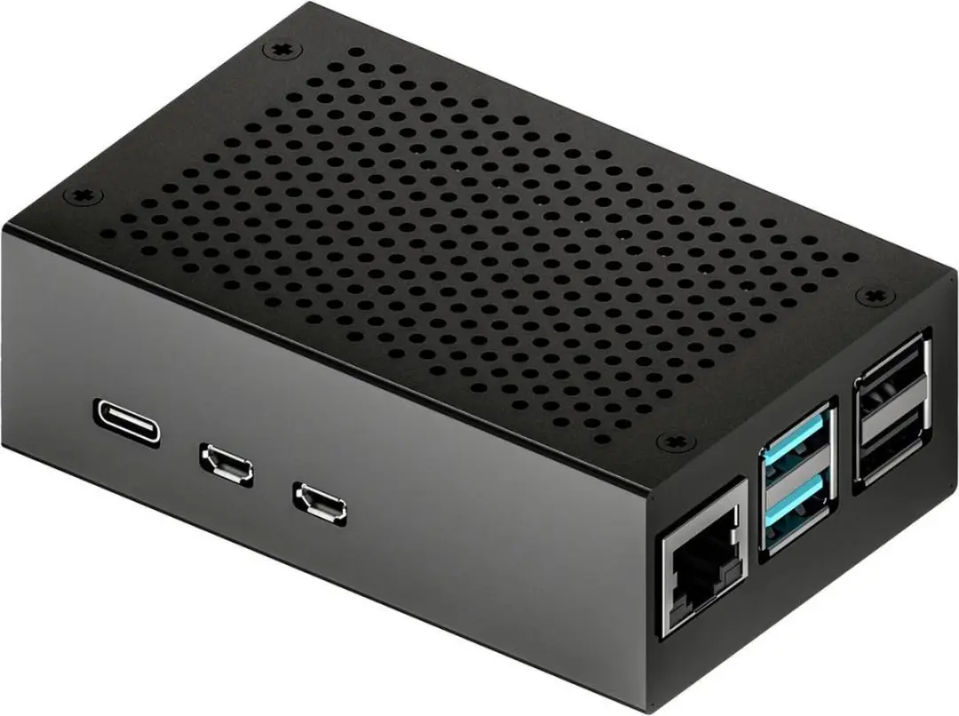 Joy-it RB-AlucaseP5-01B SBC-behuizing Raspberry Pi - Zwart - afbeelding 2 van 3