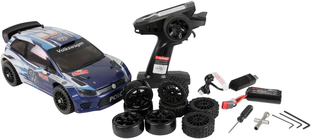 Amewi Hyper Go Polo R WRC 21141 RC auto - Blauw/Wit - afbeelding 5 van 6