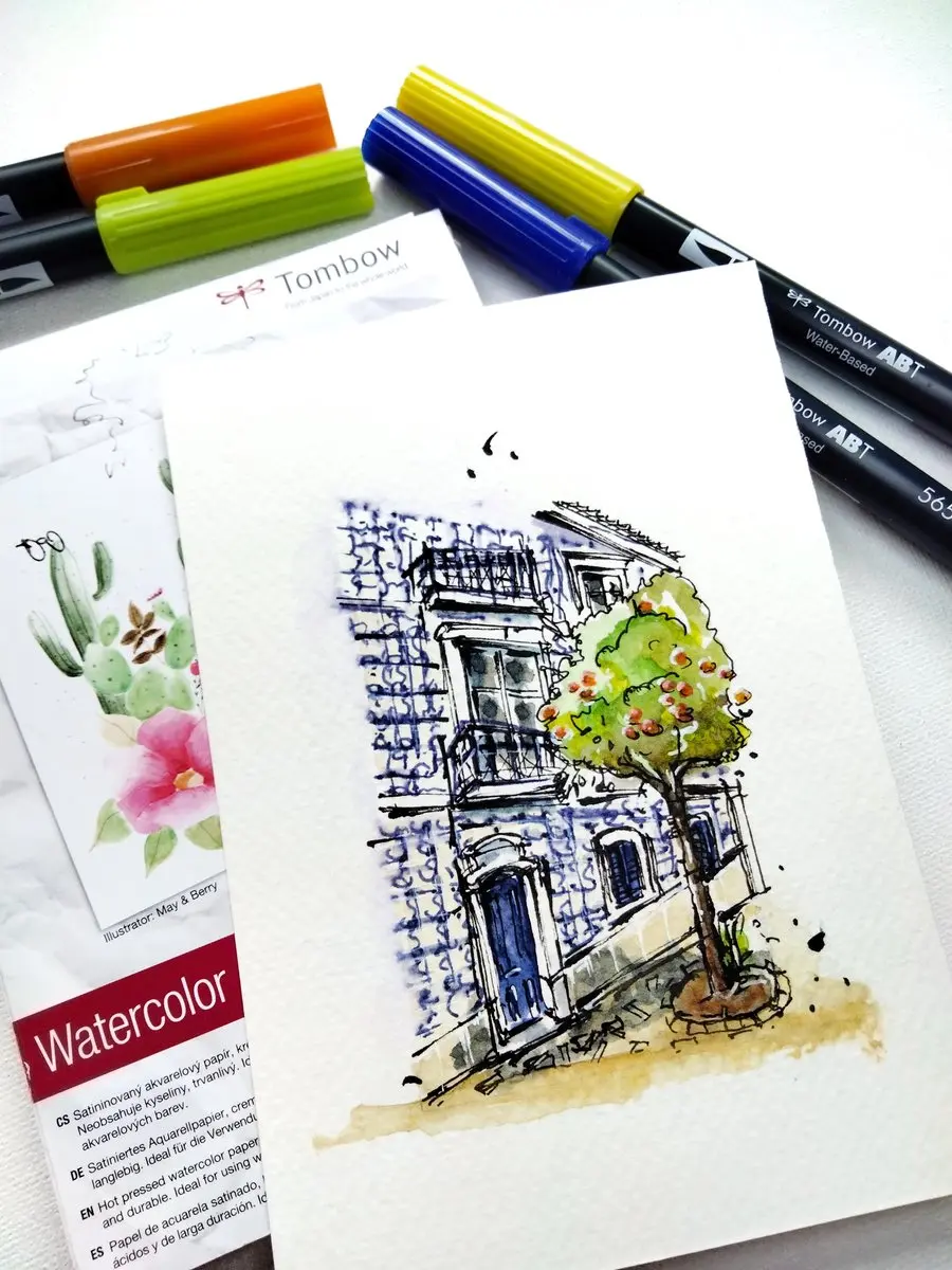 Tombow ABT Dual Brush Pen 569 - Jet Blue - afbeelding 5 van 6
