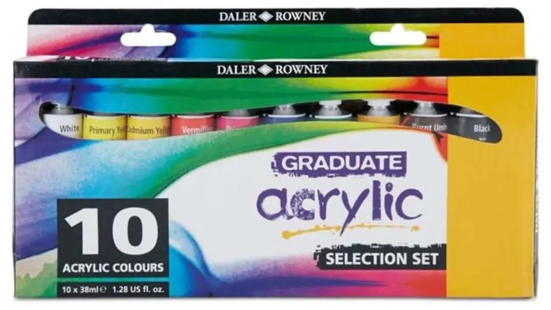 Metallic Acrylverf Set Daler-Rowney Graduate 6 x 75 ml.