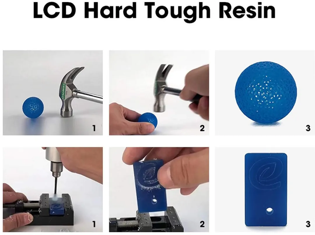 ESUN eResin Hard-Tough Resin Blauw 1kg