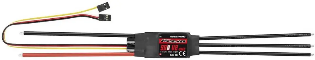 Hobbywing Skywalker V2 50A 6S Brushless Snelheidsregelaar - afbeelding 2 van 3