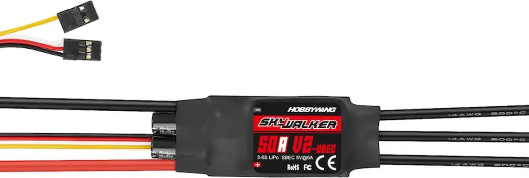 Hobbywing Skywalker V2 50A 6S Brushless Snelheidsregelaar
