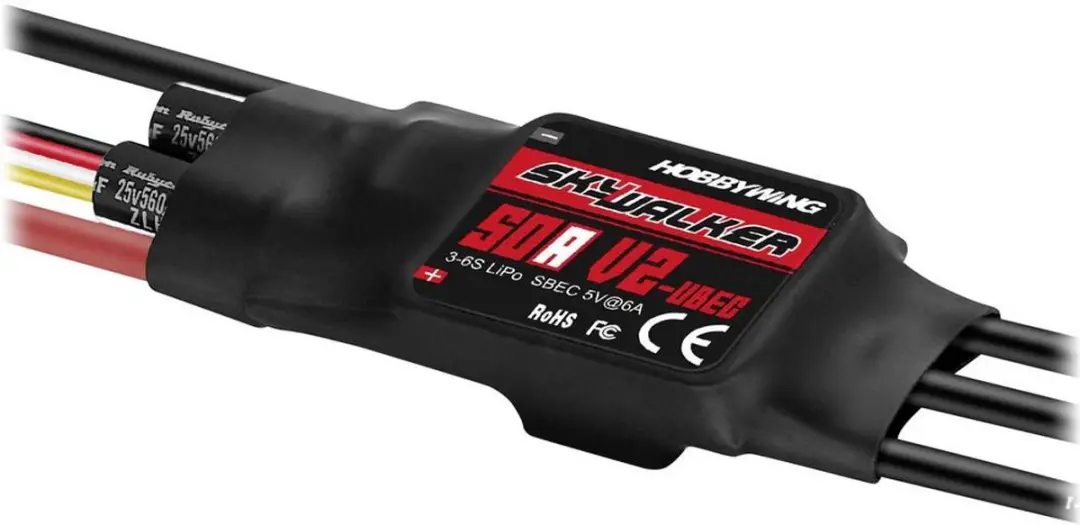 Hobbywing Skywalker V2 50A 6S Brushless Snelheidsregelaar - afbeelding 3 van 3