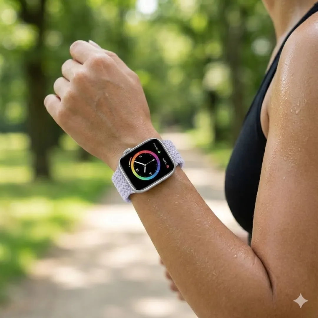 NUVEX Lichtpaars Horlogebandje Apple Watch - One Size