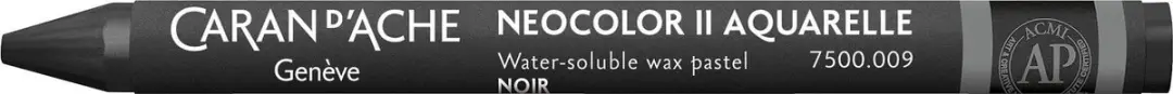 Caran d'Ache Neocolor II Aquarelkrijt Zwart (009)