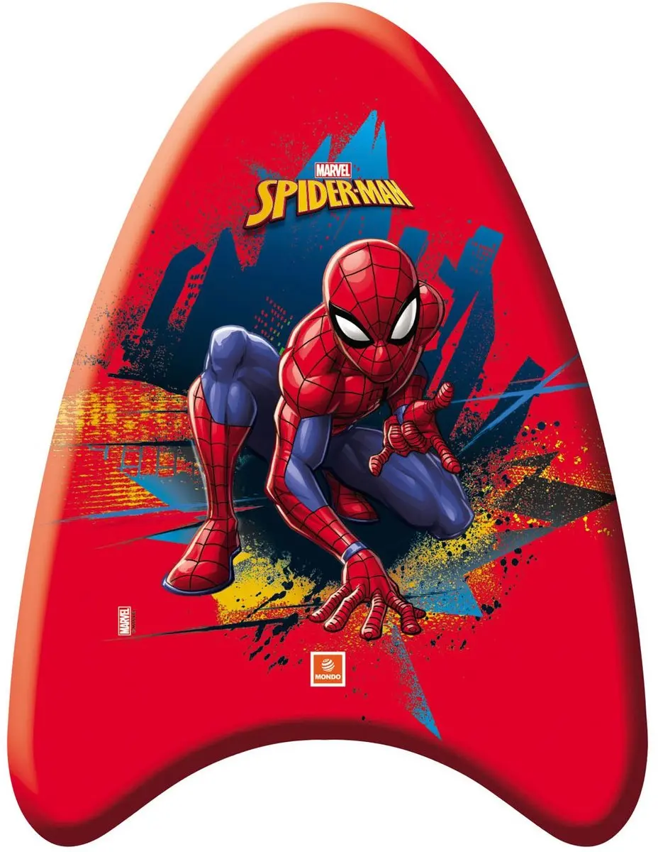 Mondo kickboard Spiderman zwemaccessoire 31x41cm voor kinderen.
