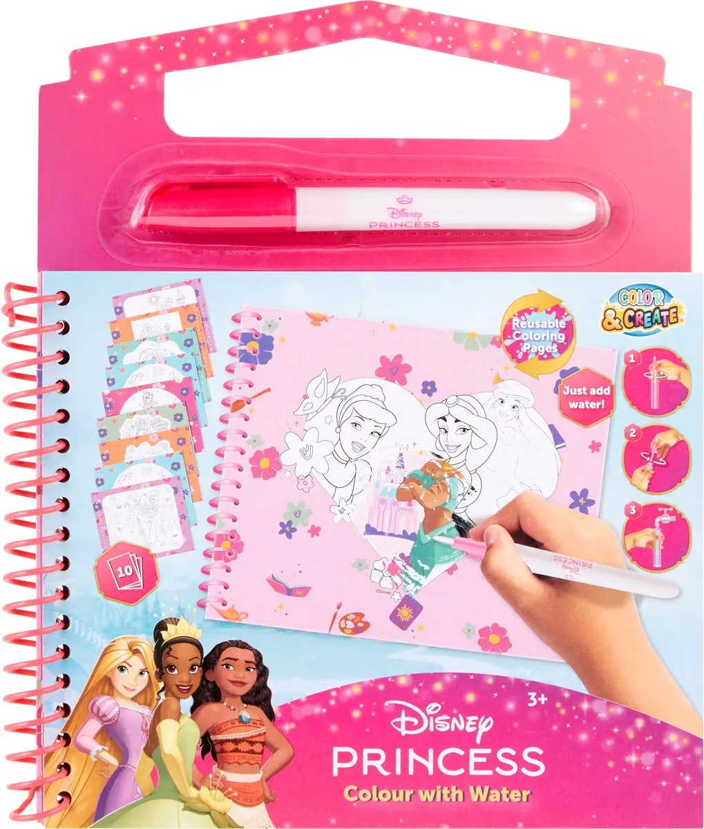 Disney Princess Waterkleurboek