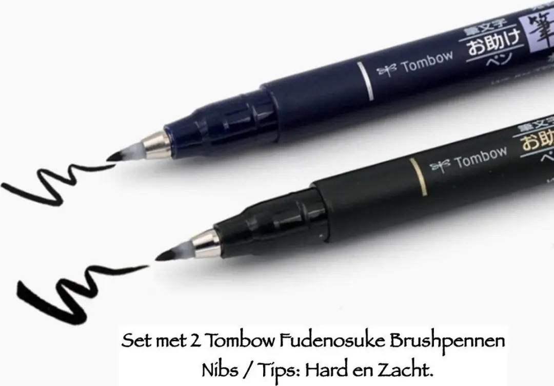Tombow Fudenosuke Brushpennen