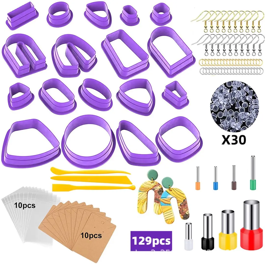 129 stuks polymeerklei-accessoires