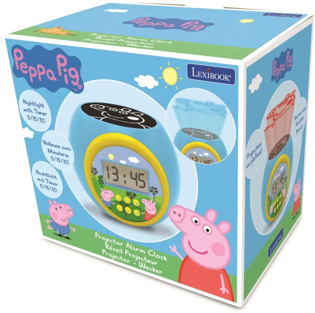 Lexibook Peppa Pig Projector Wekker RL977PP - Blauw - afbeelding 3 van 6